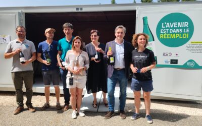 Un conteneur pour le réemploi des bouteilles en verre