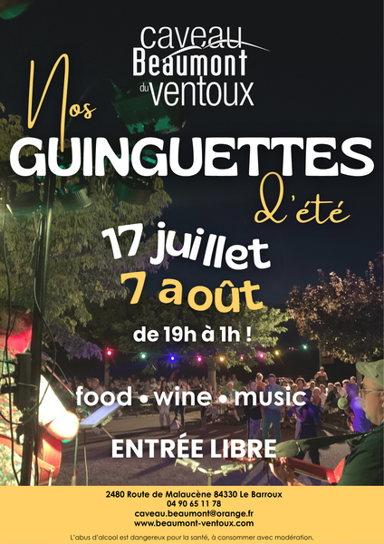 NOS GUINGUETTES DE L’ETE